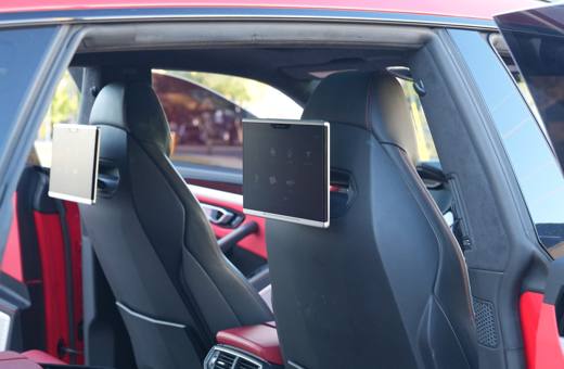 Lamborghini Urus rear seats with headrest screens