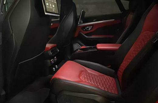 Lamborghini Urus red leather interior
